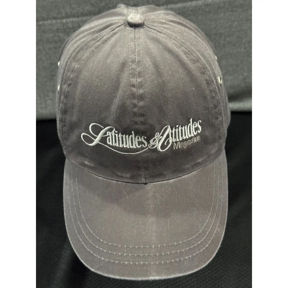 Latitudes & Attitudes Magazine Baseball Cap Men's One Size Embroidered Logo Hat